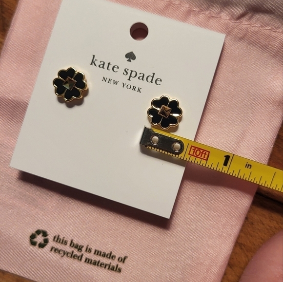 Kate Spade Earrings Spade & Stone Enamel Studs - Picture 2 of 7